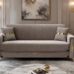 Sofa Bed with Storage – Stylish Plush Velvet Living Room Sofa