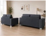 Luxury Dark Grey Sofa Set – Modern 2+3 Seater Living Room Furniture - Image 5