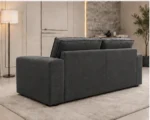 Elegant Comfort dark grey 2-Seater Sofa | Elegant Luxury Living Room Couch - Image 5