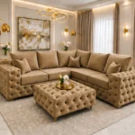 Premium Ashton L-Shaped Sectional – Luxury Modern Corner Fabric Sofa