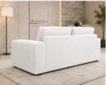 Modern White 2-Seater Sofa | Elegant Luxury Living Room Couch - Image 3