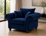 Nicole Navy Blue – Luxury Armchair - Image 2