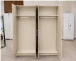Elegant 4 Door Wardrobe with Full-Length Mirrors – Spacious Modern Bedroom Storage Cabinet - Image 2