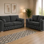 Elegant Home Furniture Sofa Collection Luxury Fabric Sofa Set for Living Room