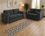 Elegant Home Furniture Sofa Collection Luxury Fabric Sofa Set for Living Room - Image 3