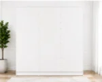 Premium White Mirrored Wardrobe – Spacious Six Door Storage for Modern Homes - Image 4