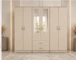 Large Premium 6 Door Mirrored Wardrobe for Modern Home
