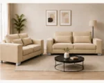 Designer Sofa Set Beige – Contemporary 3+2 Seater Sofa for Modern Home
