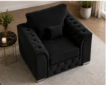 Elite Tufted 1 Seater Sofa Crown Luxury 1 Seater Sofa - Image 3