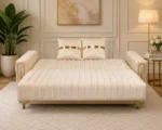 Luxury Turkish Sofa Bed – 3 Seater Sofa Bed with Gold Accents - Image 2