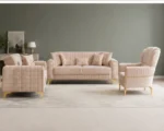 ALTUS Premium Velvet Sofa Bed with Storage – Turkish Modern Design with Higher Comfortable Seating | 3+2+1 Seater Sofa Set - Image 4