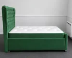 Emerald Green 3ft Oxford Bed – Premium Padded Headboard with Mattress - Image 2