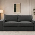Elegant Comfort dark grey 2-Seater Sofa | Elegant Luxury Living Room Couch