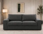 Elegant Comfort dark grey 2-Seater Sofa | Elegant Luxury Living Room Couch - Image 4