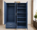 Stylish 4 Door Bedroom Storage Wardrobe with 2 Mirrors and 2 Spacious Drawers - Image 5