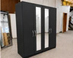 Premium 4 Door Bedroom Wardrobe with Full-Length Mirrors – Modern Spacious Storage Solution - Image 2