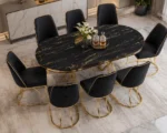 Elegant Dining Table and Chair Set | Spacious 6 Seater Family Dining Furniture - Image 2
