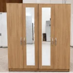 4 Door Full-Length Mirrored Wardrobe – Premium Modern Clothes Storage for Bedroom