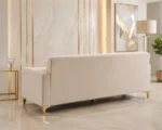 Luxury Turkish Sofa Bed – 3 Seater Sofa Bed with Gold Accents - Image 4