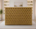 The Golden Empress – Premium Velvet Super King Bed - Image 4