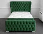 Emerald Green 3ft Oxford Bed – Premium Padded Headboard with Mattress
