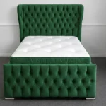 Emerald Green 3ft Oxford Bed – Premium Padded Headboard with Mattress