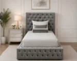 Grey Ambassador Single Bed – Modern Comfort & Style Luxury Grey Ambassador Single Bed