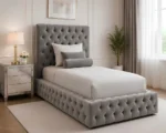 Grey Ambassador Single Bed – Modern Comfort & Style Luxury Grey Ambassador Single Bed - Image 2