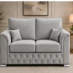 Premium Chesterfield Style Sofa – 2 Seater Design Comfortable 2 Seater Sofa – Elegant Quilted Detailing