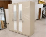 Elegant 4 Door Wardrobe with Full-Length Mirrors – Spacious Modern Bedroom Storage Cabinet - Image 3