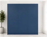 Ocean Blue 6 Door Wardrobe with Centre Mirror – Stylish Bedroom Storage - Image 4