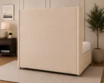 Sand Beige Super King Bed – Premium Upholstered 200×200cm Ottoman Frame with Generous Storage - Image 4