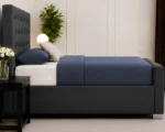 Modern Charcoal Black Florida Single Bed Frame - Luxury 3ft Bed - Image 3