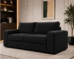 Luxury Black 2-Seater Sofa | Elegant Luxury Living Room Couch - Image 2