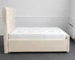 Soft Beige 3ft Oxford Bed – Premium Padded Headboard with Mattress - Image 4