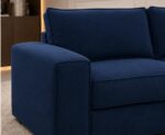 Modern Navy Blue 2-Seater Sofa | Elegant Luxury Living Room Couch - Image 3