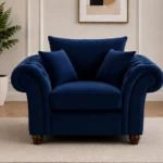 Nicole Navy Blue – Luxury Armchair