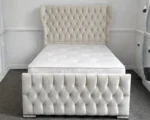 Platinum White 3ft Oxford Bed – Luxury Bedroom Design with Mattress