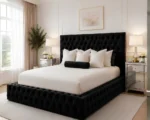 Classic Black Ambassador King Bed –Luxury 5ft King Size with Mattress