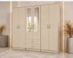 Large Premium 6 Door Mirrored Wardrobe for Modern Home - Image 2