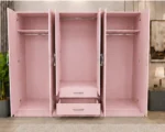 Modern Luxury Wardrobe with 6 Doors, Mirrors and Drawer Storage - Image 4