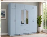 Premium Bedroom Wardrobe with 6 Doors 2 Mirrors & Multiple Storage Drawers - Image 3
