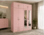 Large 4 Door Wardrobe with 4 Drawers & Full Length Mirrors - Image 3