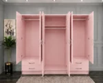 Stylish 6 Door Wardrobe with Large Internal Storage and Drawers | Elegant Mirrored Bedroom Storage Unit for Modern Homes - Image 2
