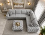 Luxury Ashton Corner Couch – Premium Contemporary Fabric Sectional Sofa - Image 4