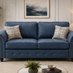 Oakland 3 Seater Fabric Sofa – Classic Rolled Arm Design Stylish & Comfortable Couch with Deep Cushions & Premium Finish