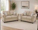Premium Fabric 3+2 Sofa Suite Stylish -  Chesterfield Design for a Sophisticated Living Room - Image 2