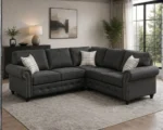 Charcoal Corner Sofa – Modern Comfort with Classic Elegance - Image 5