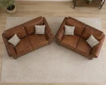 Elegant Living Room 3+2 Sofa Set -  Comfortable Seating with a Beautiful Traditional Finish - Image 2
