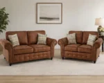 Elegant Living Room 3+2 Sofa Set -  Comfortable Seating with a Beautiful Traditional Finish - Image 4